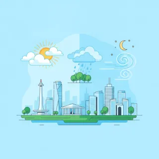 Jumat, 10 Juli 2026 — Jakarta Diprediksi Cerah dengan Suhu Panas Mencapai 35.2°C