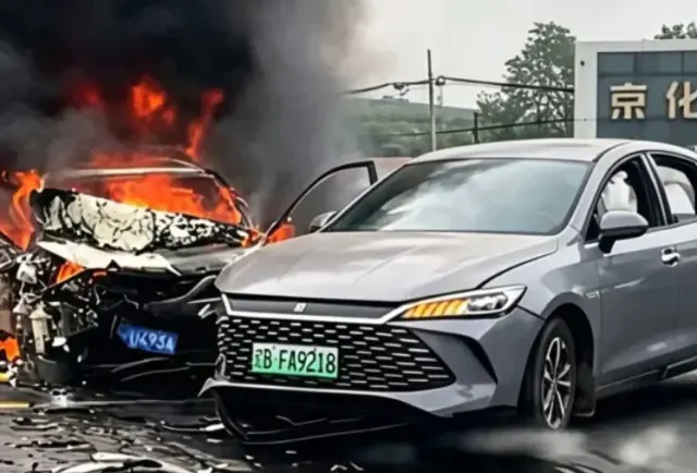 Viral, Tabrakan Keras Mobil Listrik BYD Qin L vs Mazda 3 Axela